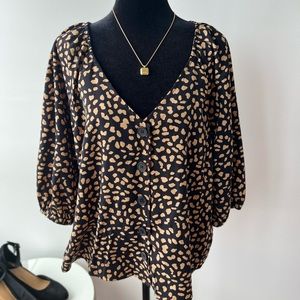 Sanctuary Mila Patterned 3/4 Sleeve